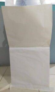 sewn paper white kraft sack