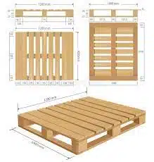 Pallet Kayu Heat Treatment Kualitas ISPM 15 14 Heat Treatment palet ISPM No 15 in chamber
