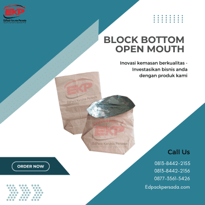 Block Bottom Open Mouth Paper Sack