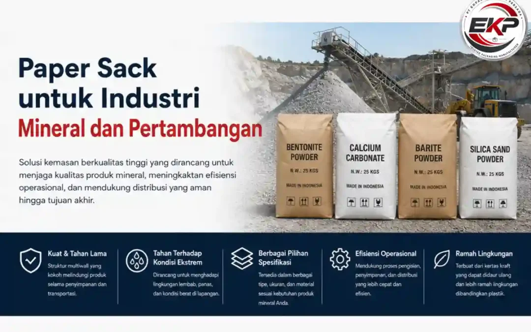 Paper sack untuk industri mineral dan pertambangan - ekp