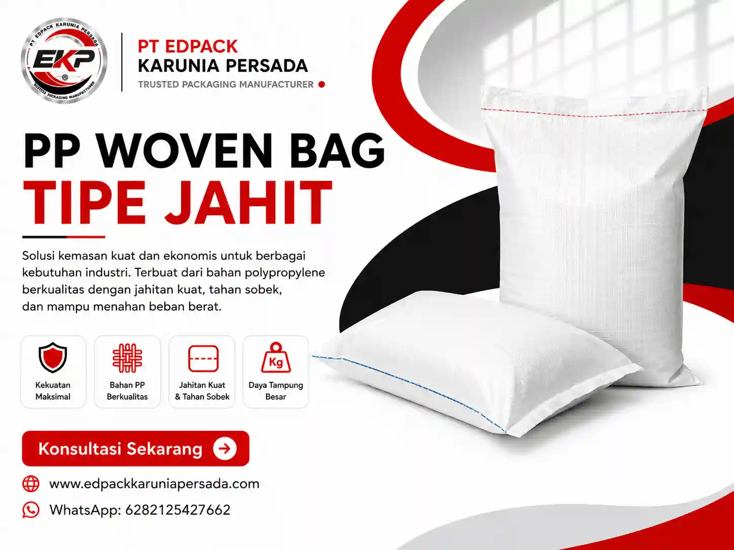 PP Woven Bag: Memahami Fungsi, Struktur, Jenis, dan Aplikasinya dalam Kemasan Industri! 3 pp woven bag tipe jahit edpack karunia persada CTA